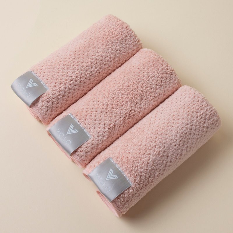 Volo Beauty Face Towel 3 Pk In Pink