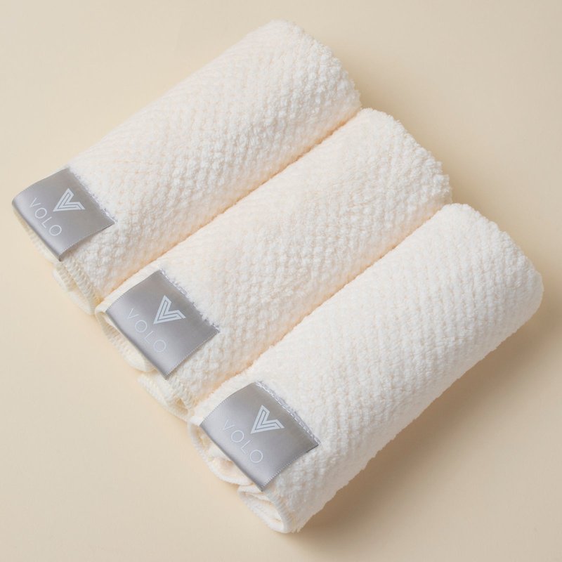 Volo Beauty Face Towel 3 Pk In White