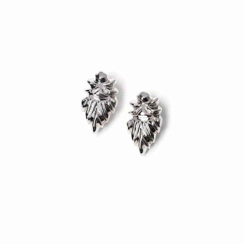 Vue By Sek Rhodium May Earrings In Grey