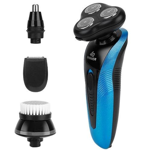 Shop Vysn 4-in-1 Rechargeable Ipx7 Waterproof Electric Shaver & Trimmer For Men With 4 Replacement Heads