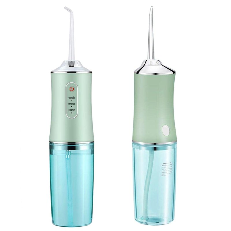 Shop Vysn Cordless Oral Irrigator Water Flosser With 3 Modes, 4 Nozzles, & Detachable Water Tank For Travel In Green