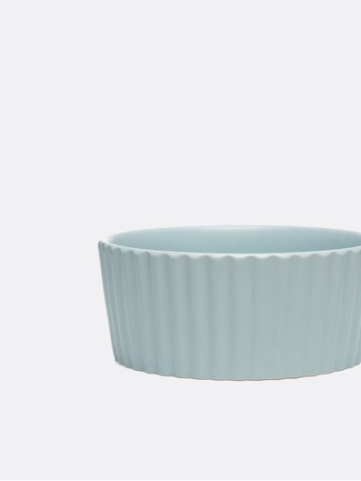 Waggo Ripple Ceramic Dog Bowl Royal Blue product