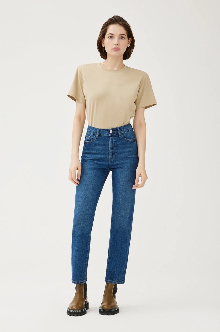 ASE - High Rise Straight Jeans - Seaborn - Seaborn