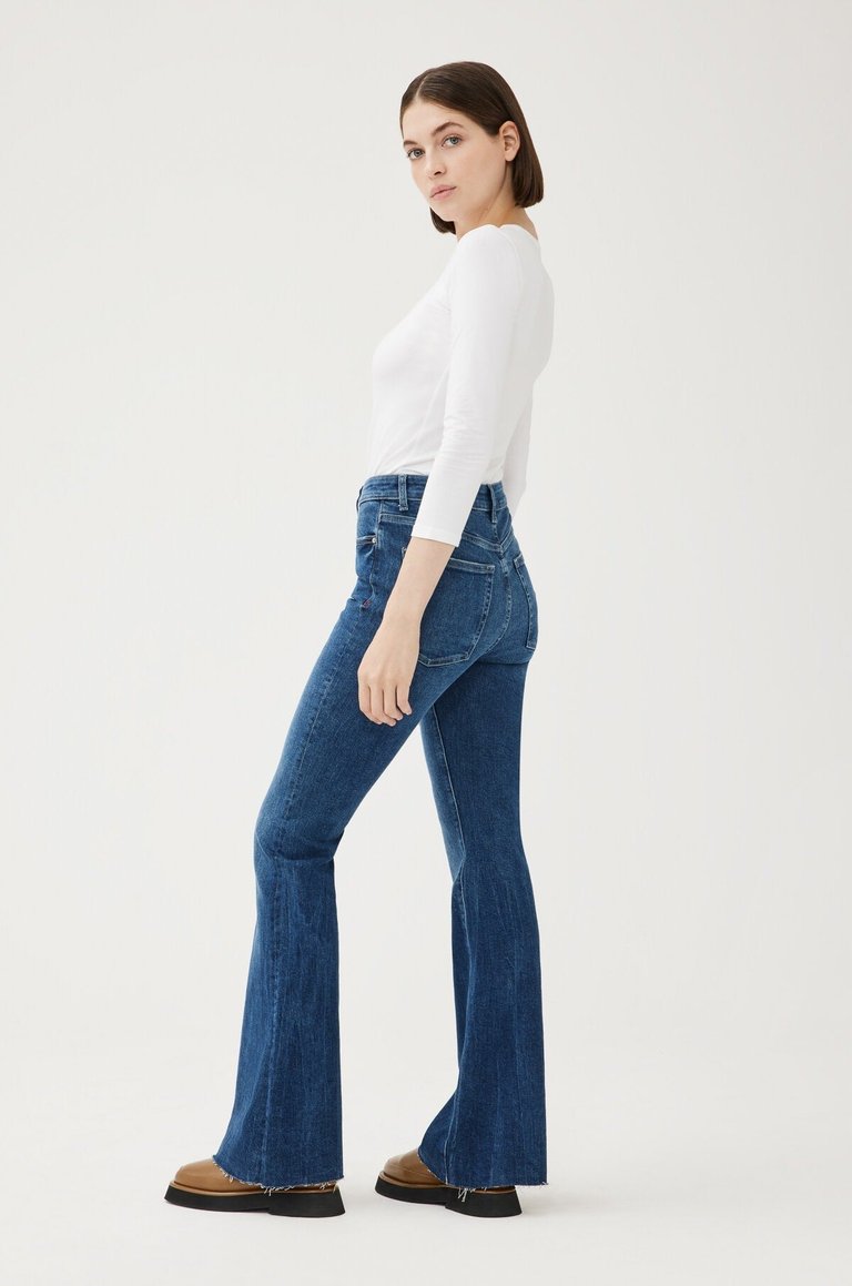 Warp + Weft Seaborn MIA - High Rise Flare Jeans - Seaborn | Verishop