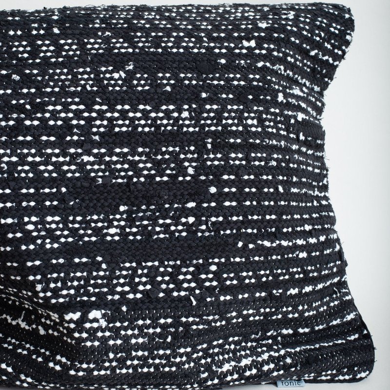 Tonle Handwoven Pillow Case In Black