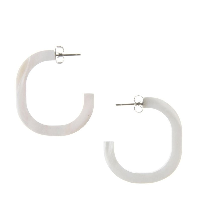 Faire Collection Koba Hoops In White