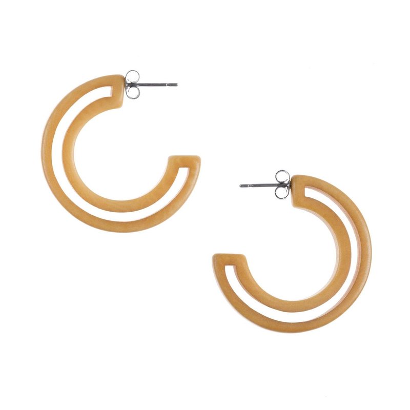 Faire Collection Stella Hoops In Brown