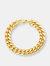 Crucible 12mm Stainless Steel Curb Bracelet 8.5" - Gold
