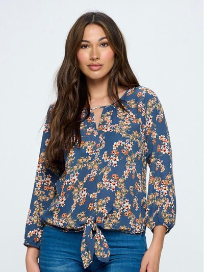 West K Cassia Three Quarter Sleeve Blouse with Tie product