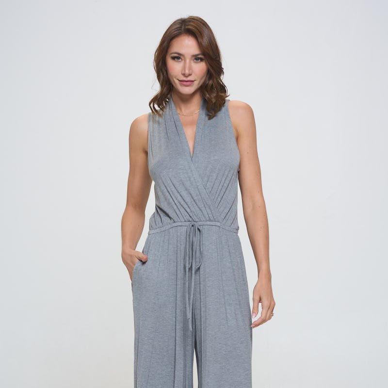 Shop West K Jillian Sleeveless Jumpsuit In Grey
