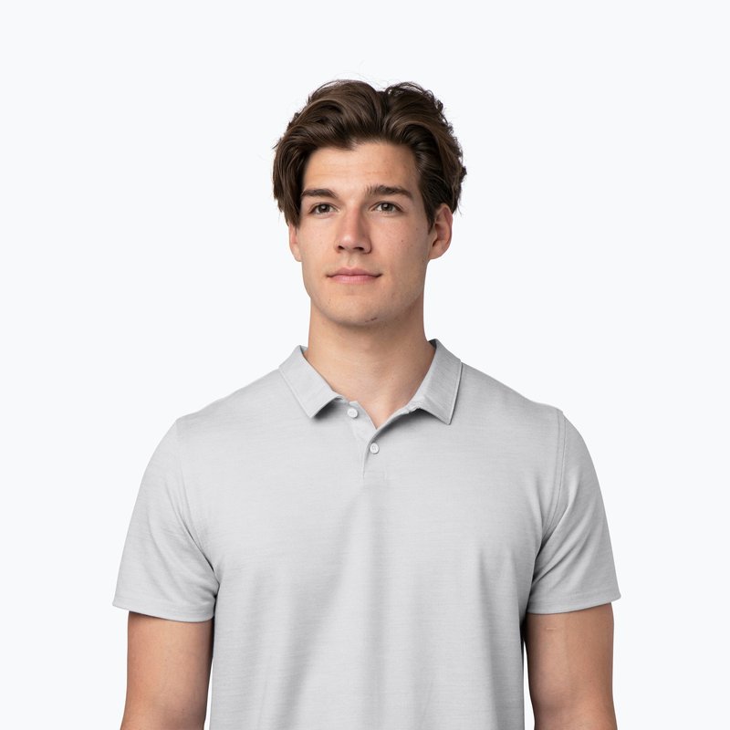 Western Rise Limitless Merino Polo Shirt In White