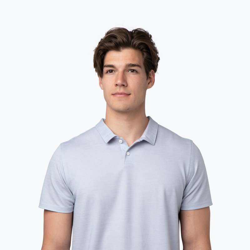 Shop Western Rise Limitless Merino Polo Shirt In Blue