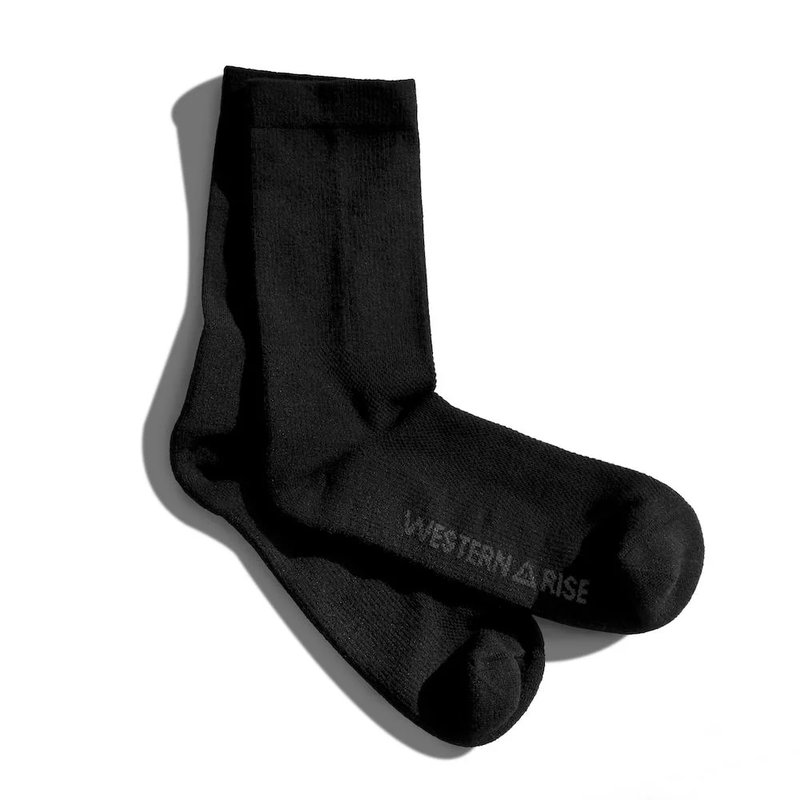 Western Rise Strongcore Merino Socks In Black