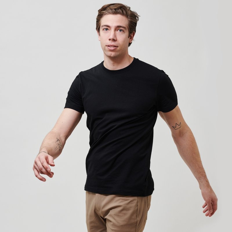 Shop Western Rise X Cotton Tee In Black