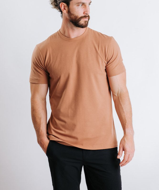 Shop Western Rise X Cotton Tee In Brown