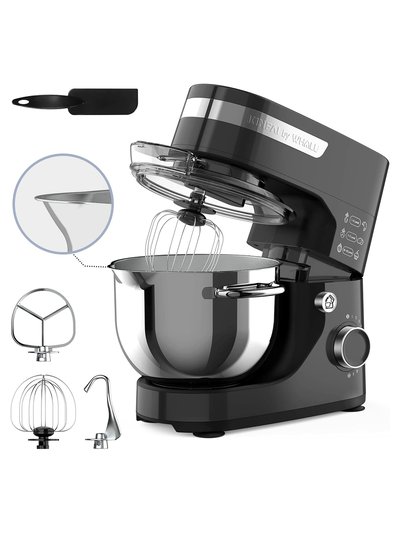 Whall Whall Kinfai Electric Kitchen Stand Mixer Machine with 4.5 Quart Bowl for Baking, Dough, Cooking, Black product