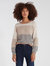 Block Stripe Cashmere Sweater - Camel Combo