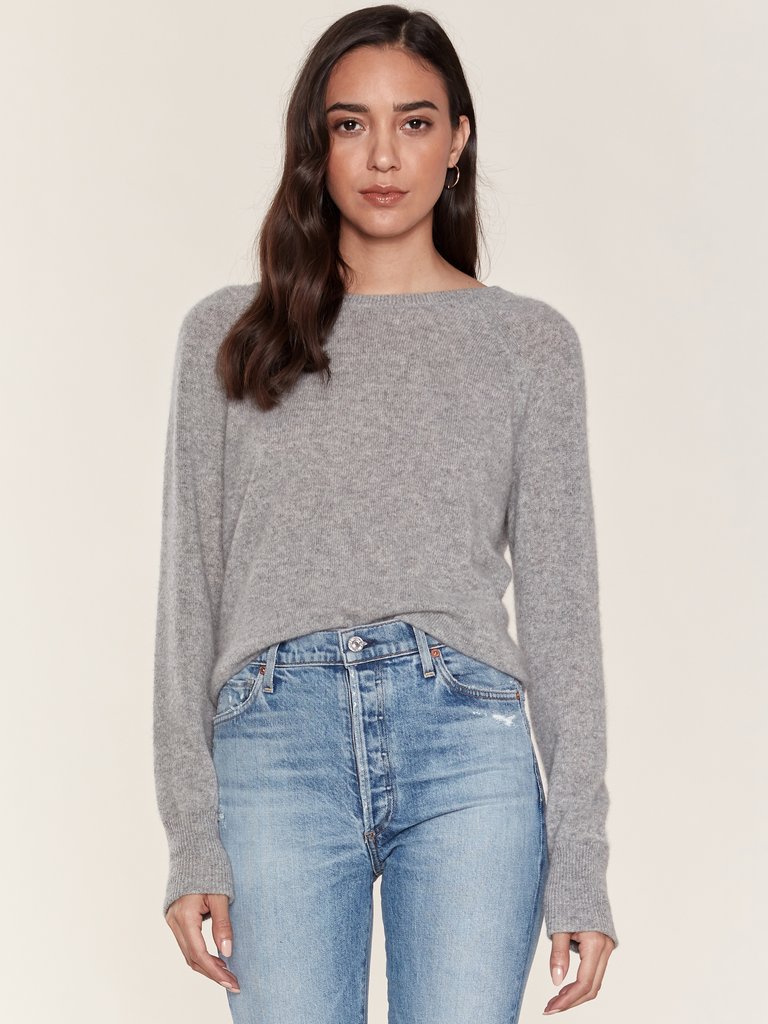 Essential Cashmere Sweatshirt - Heather Grey