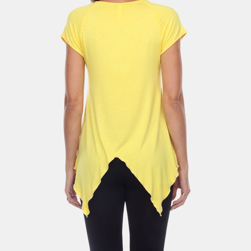 Shop White Mark Fenella Tunic Top In Yellow