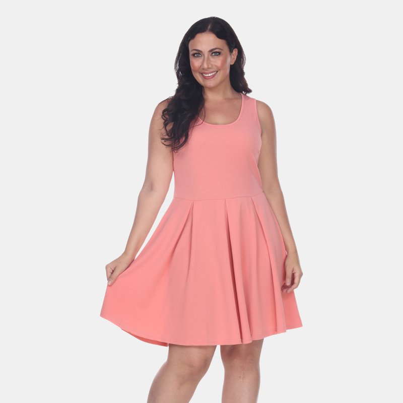 Shop White Mark Plus Crystal Dress In Pink