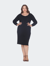Plus Size Destiny Sweater Dress - Black