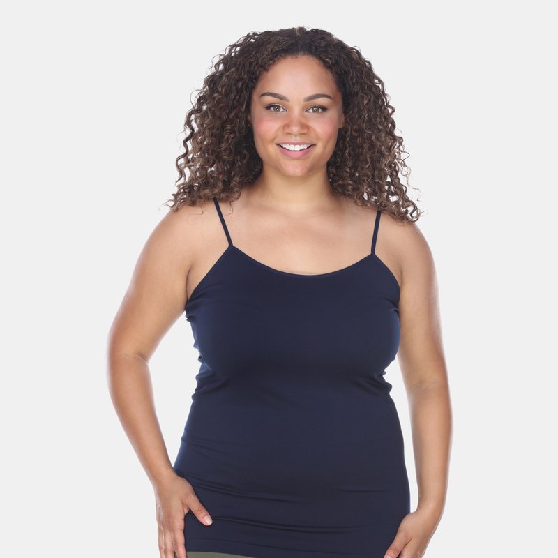 White Mark Plus Size Tank Top In Blue
