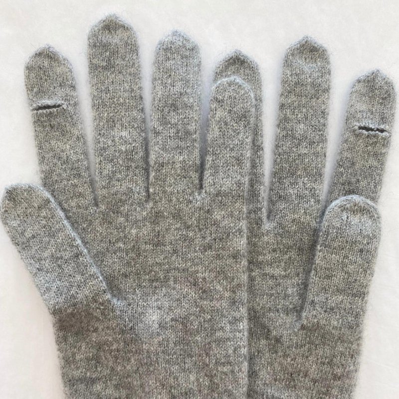 Shop White + Warren Cashmere Texting Gloves In Grey