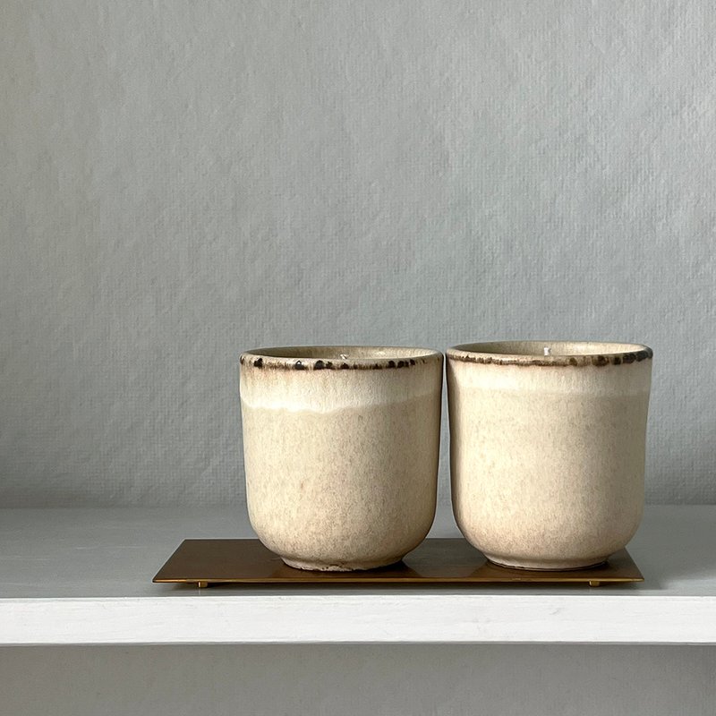Shop Wms&co French Ceramic Candles: Beige Brun