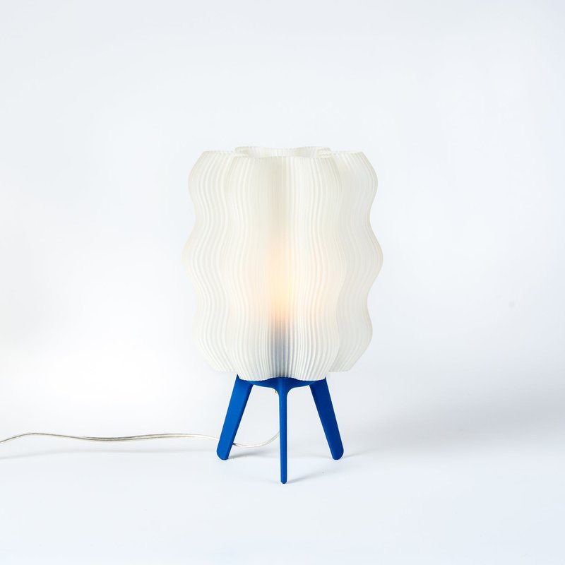 Wooj Design Wavy Lamp In Blue
