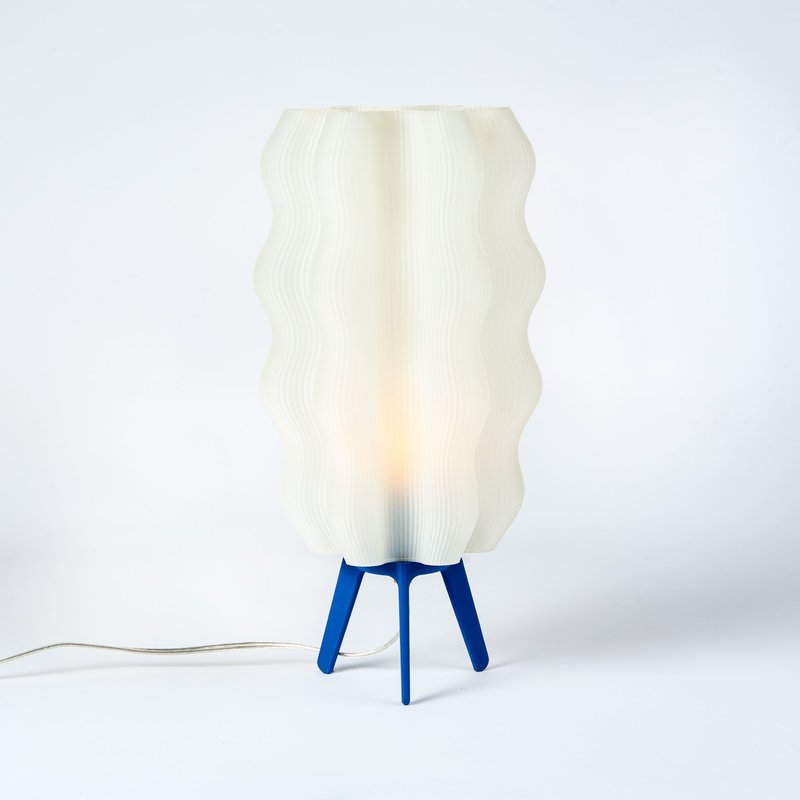 Wooj Design Wavy Lamp In Blue