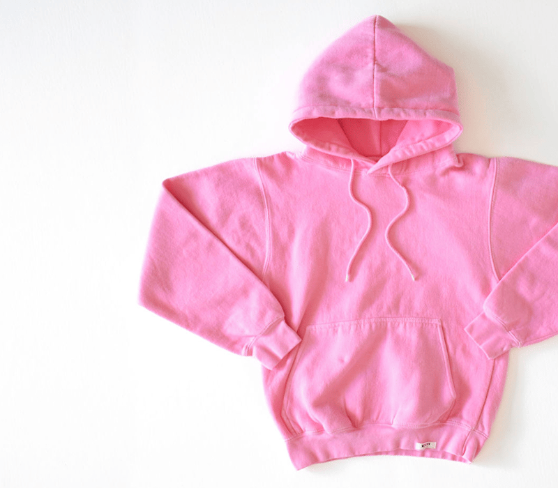 Worthy Threads Adult Hand Dyed Hoodie In Pink