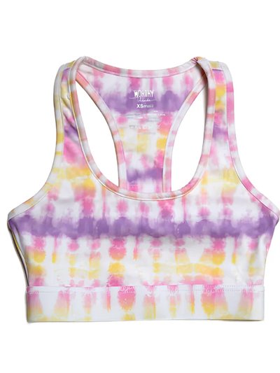 Worthy Threads Adult Tie Dye Sports Bra in Sunset product