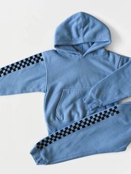 Kids Hand Dyed Checkerboard Hoodie