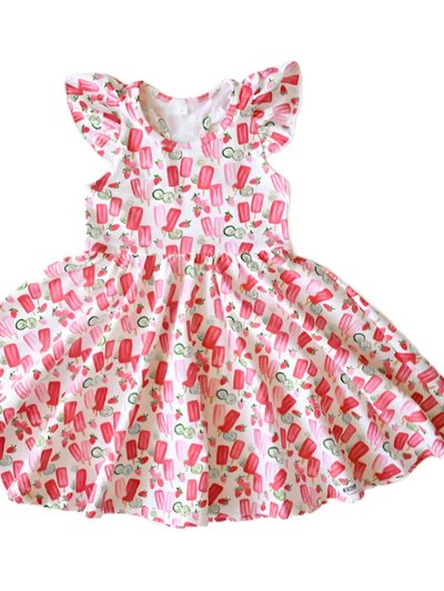 Worthy Threads Ruffle Twirly Dress In Popsicles product