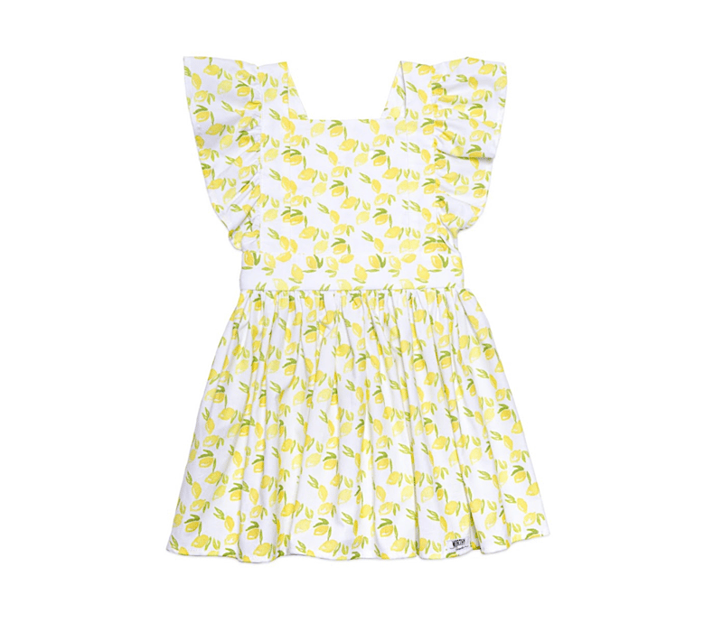 Worthy Threads Vintage Inspired Dress In Lemons In Yellow