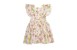 Vintage Inspired Dress In Pink Plants
