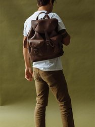 Leather Rucksack Backpack