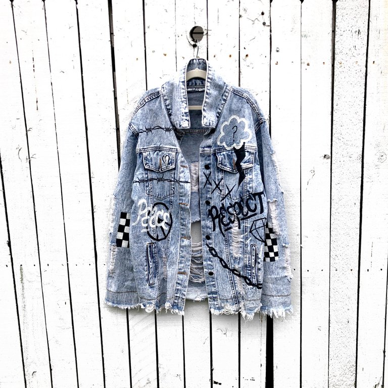 Wren + Glory Graffiti Girl' Denim Jacket | Verishop