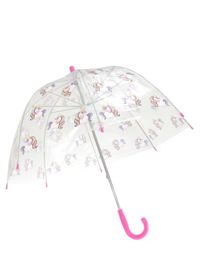 X-Brella X-Brella Childrens/Kids Transparent Unicorn Themed Stick Umbrella (Kids) product