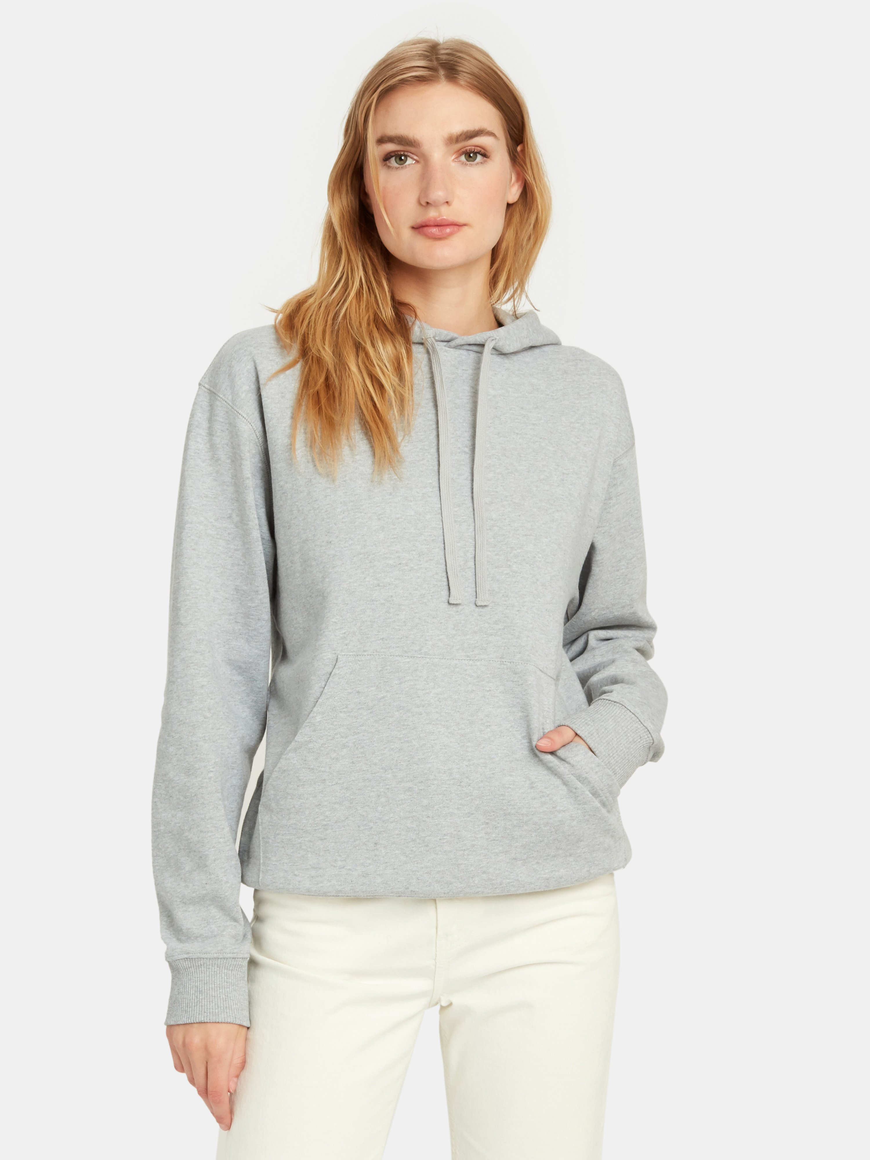 X Karla The Pullover Hoodie In Heather Grey