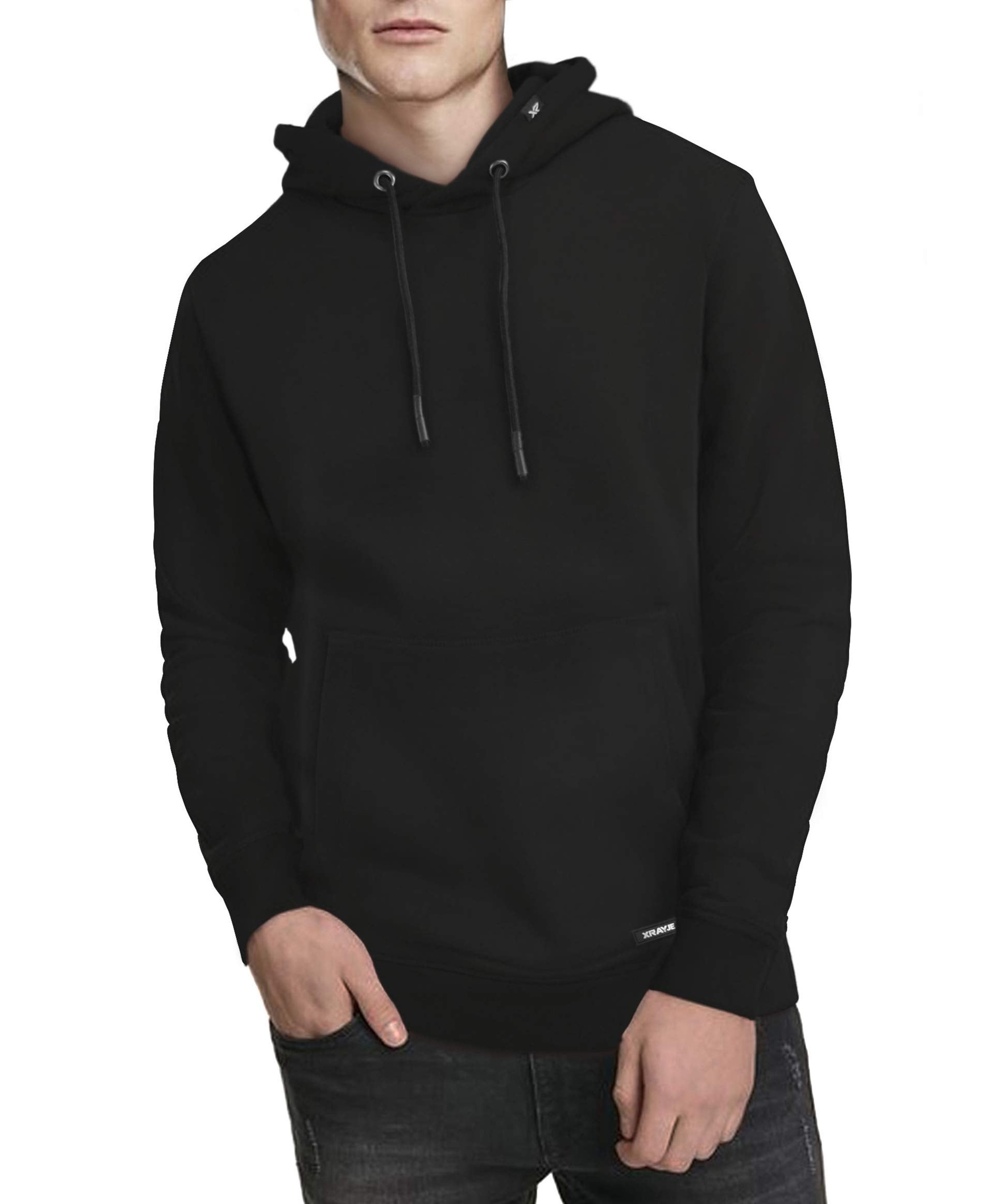 X-ray X Ray Active Sport Casual Pullover Fleece Hoodie In Black