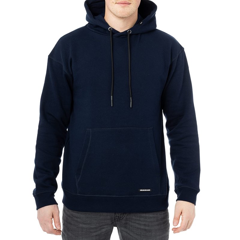 X-ray X Ray Active Sport Casual Pullover Fleece Hoodie In Navy