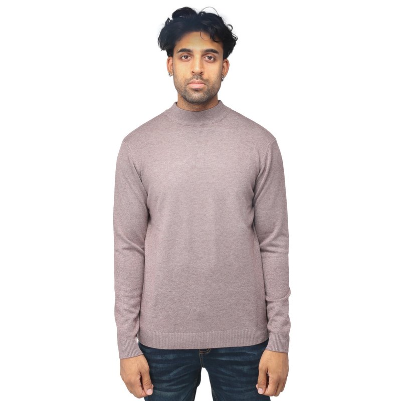 X-ray X Ray Casual Mock Neck Pullover Sweater In Grey