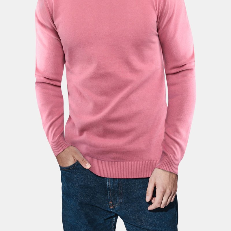 X-ray X Ray Casual Mock Neck Pullover Sweater In Dusty Mauve
