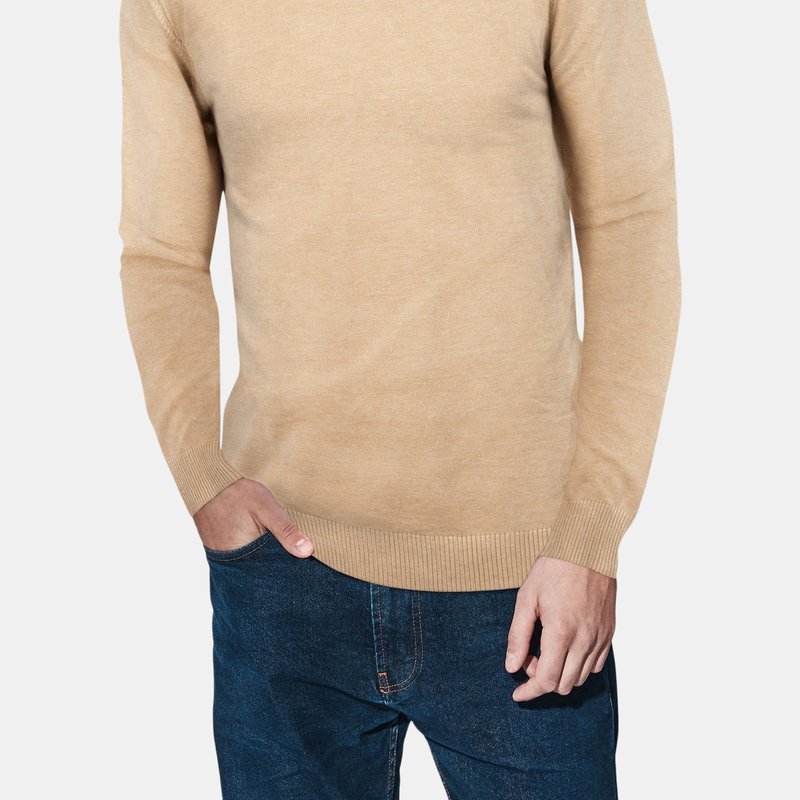 X-ray X Ray Casual Mock Neck Pullover Sweater In Oatmeal