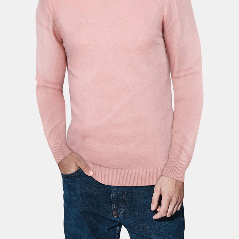 X-ray X Ray Casual Mock Neck Pullover Sweater In Light Pink