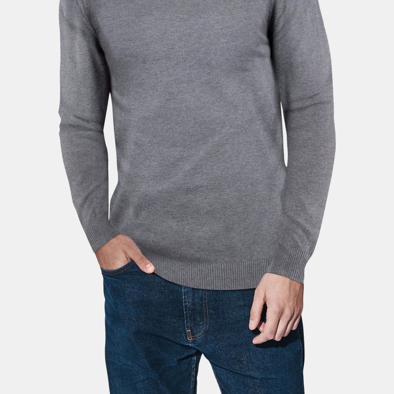 X-ray X Ray Casual Mock Neck Pullover Sweater In Charcoal