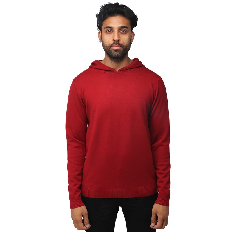 X-ray X Ray Casual Pullover Hoodie Sweater In Red