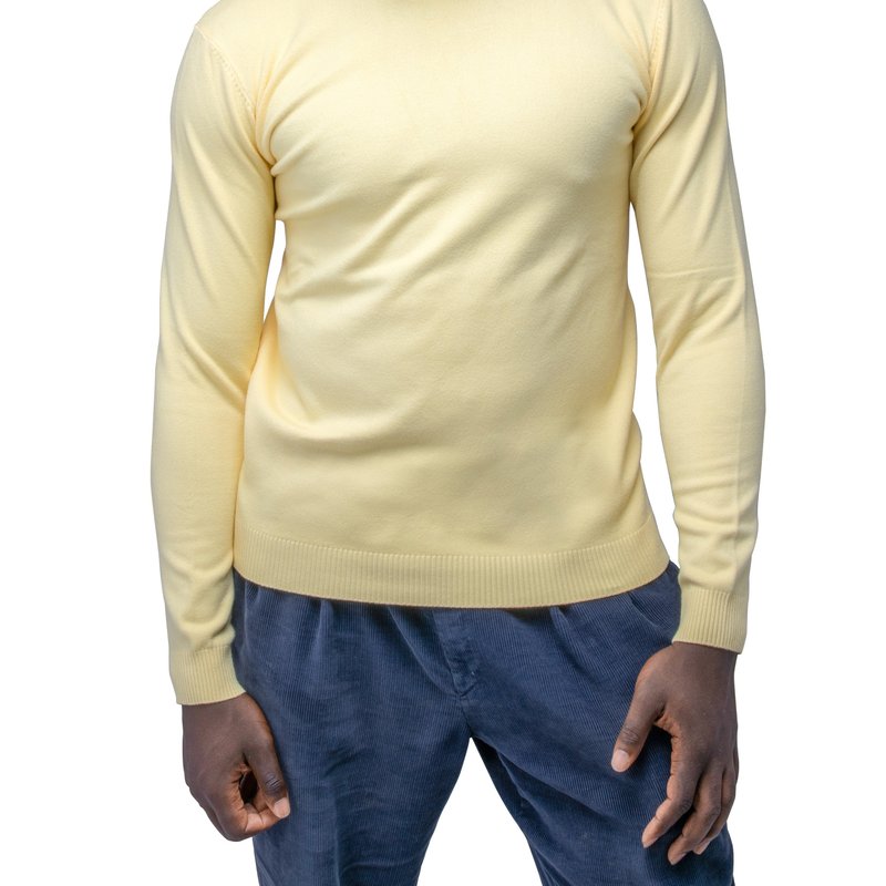 Shop X-ray Classic Crewneck Sweater Xmw-39136 In Yellow
