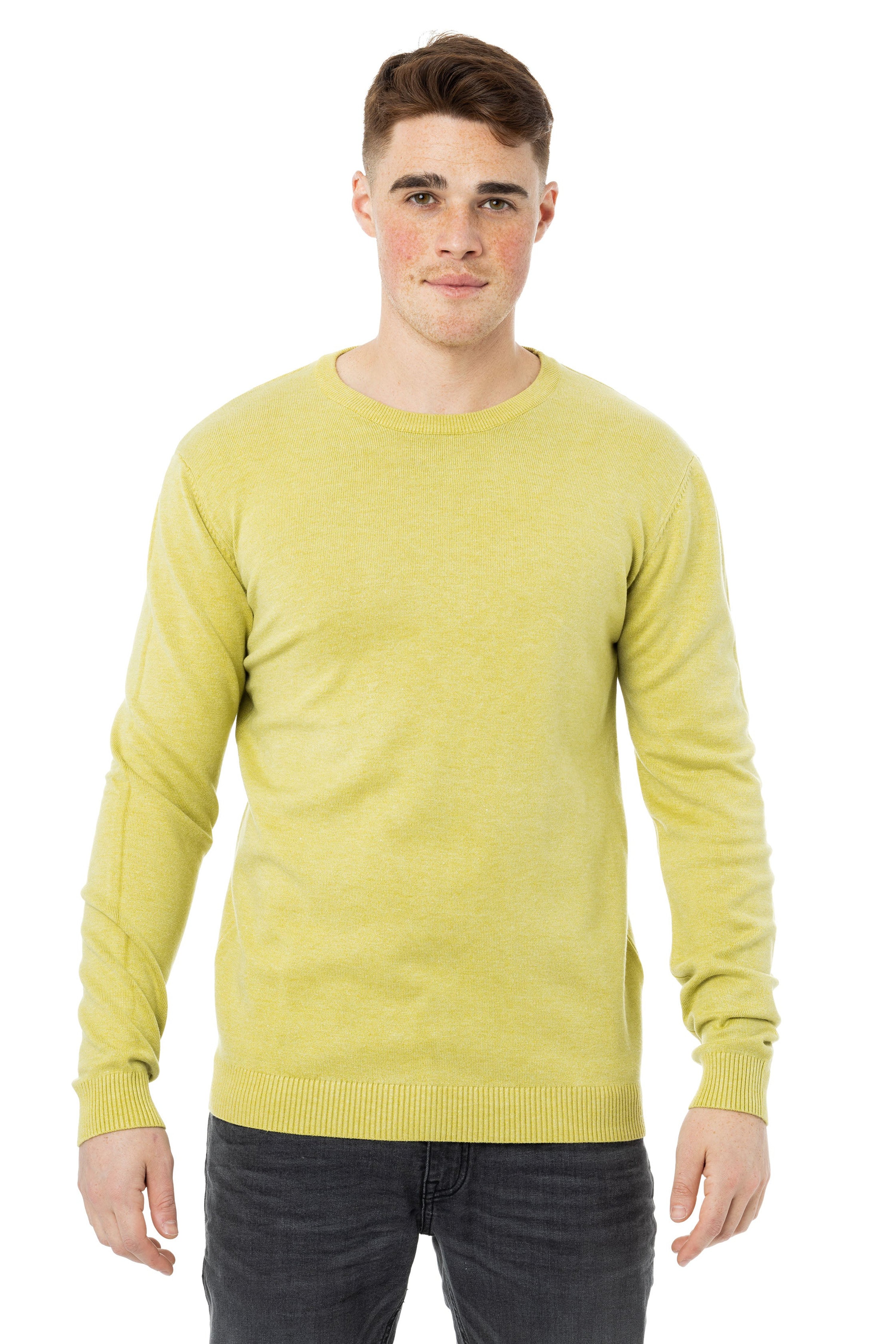 X-ray X Ray Classic Crewneck Sweater In Yellow